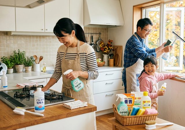 ウタマロ×100均アイテムの掛け合わせ！放置するだけの簡単お掃除術