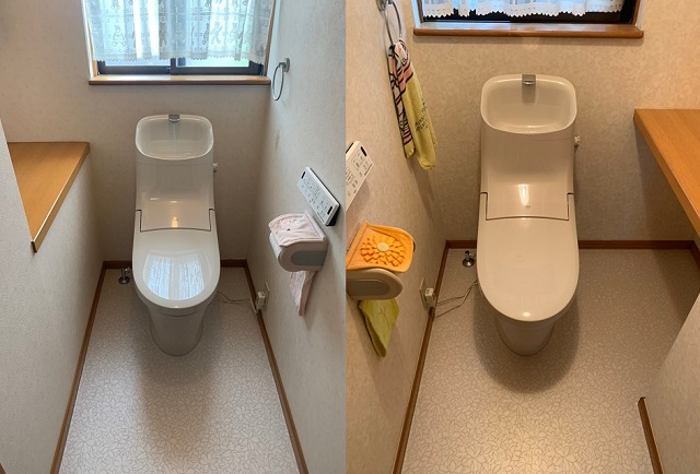 1階2階トイレ改修リフォーム@湖西市H様邸
