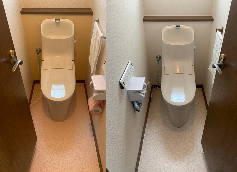1階2階トイレ改装リフォーム@浜松市東区K様邸
